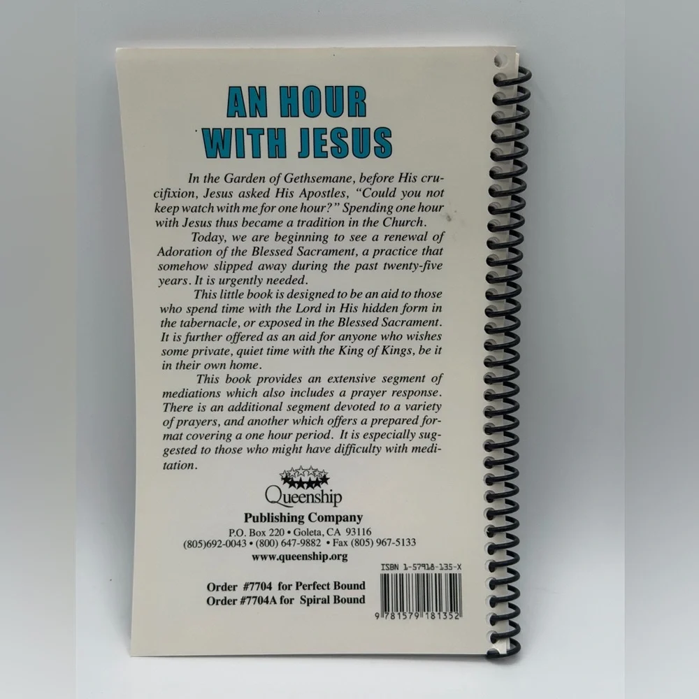 An Hour With Jesus (Wire Bound Paperback Book, 1994)